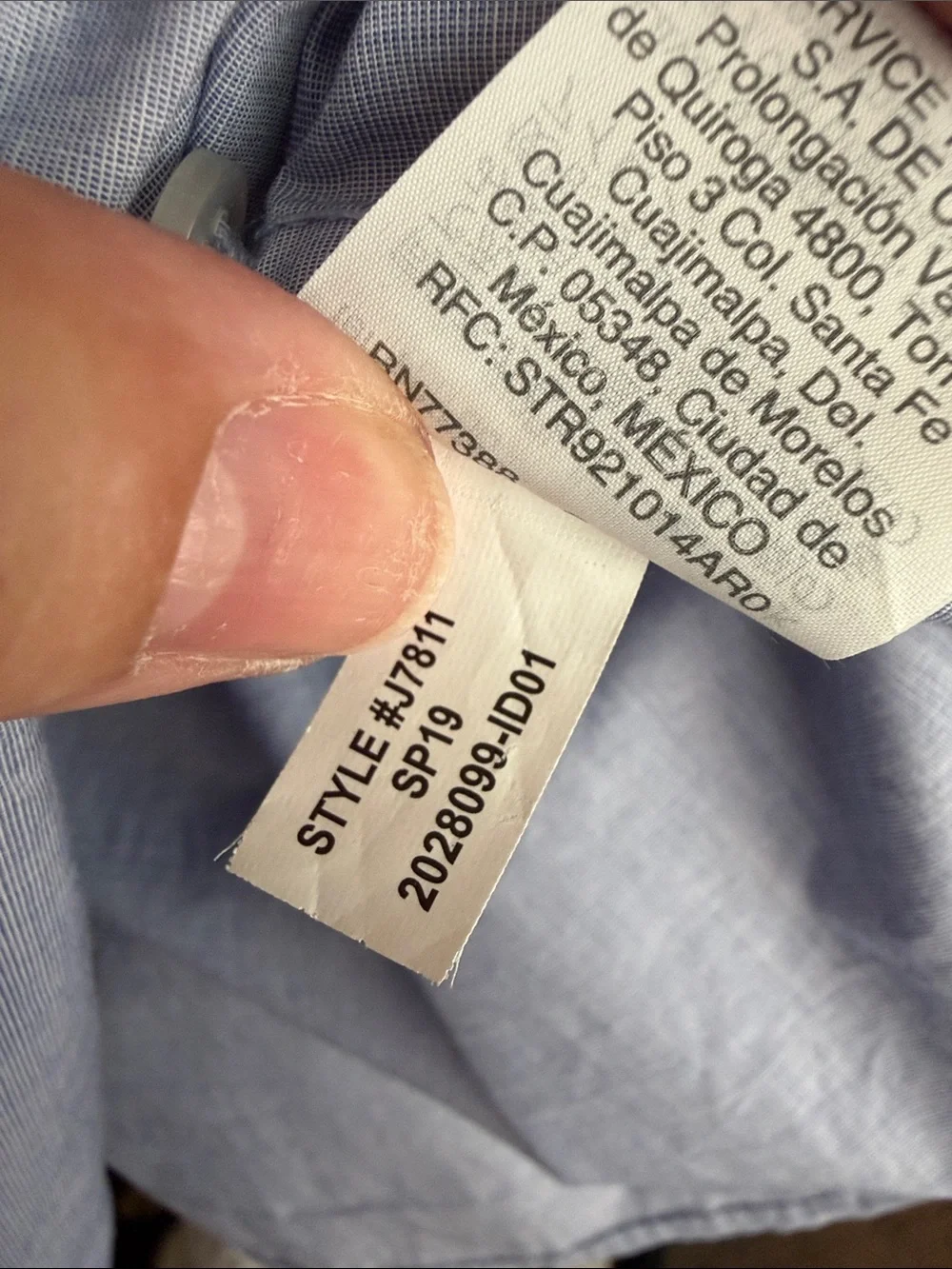 J. Crew Light Blue Women's-Style Button-Down Shirt